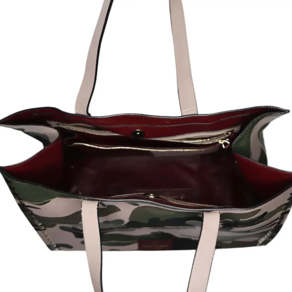 Valentino Garavani Rockstud Camouflage Leather Tote Bag